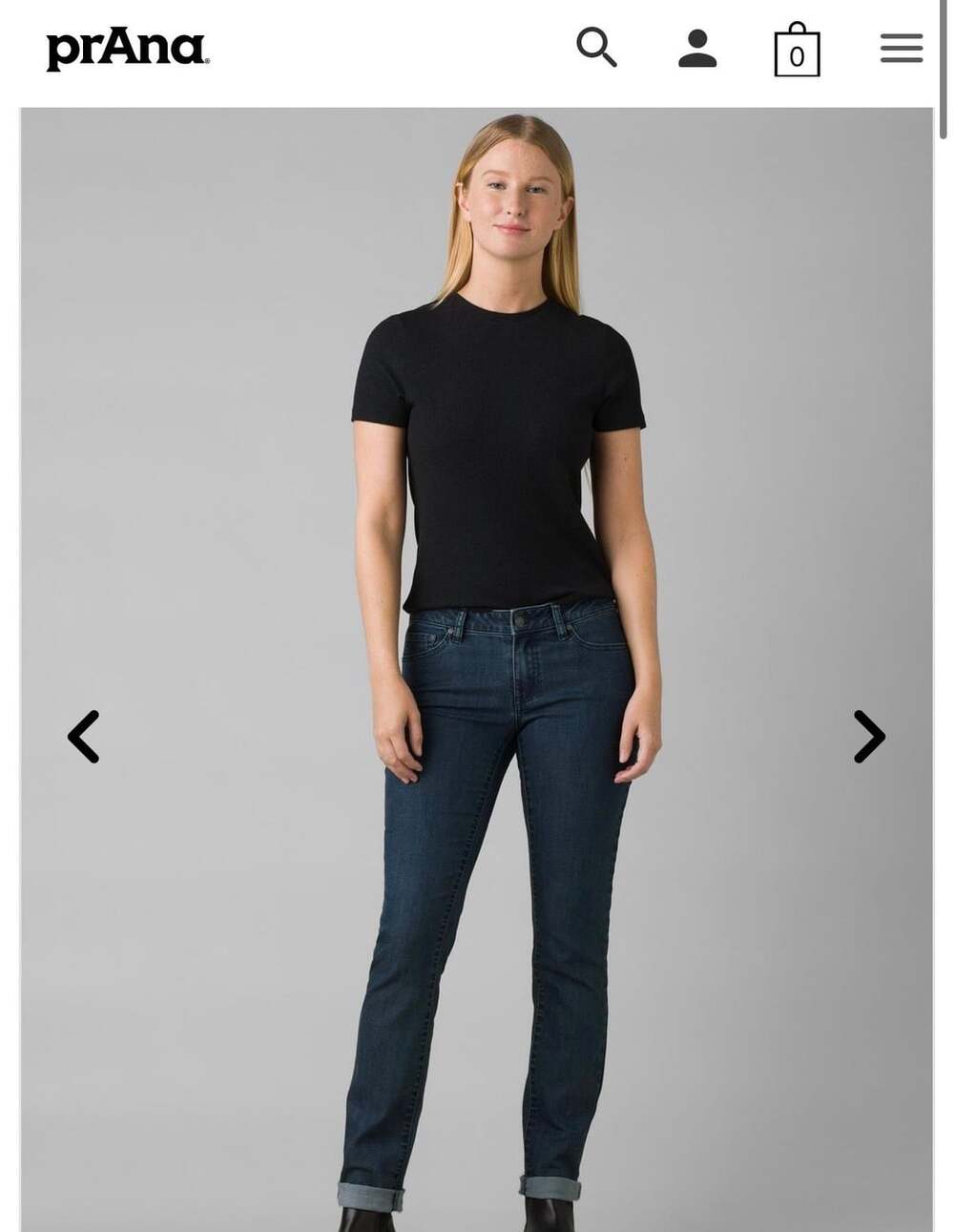 prAna Women's Kayla Indigo Jeans, Dark Wash, Size 0/25 Tall